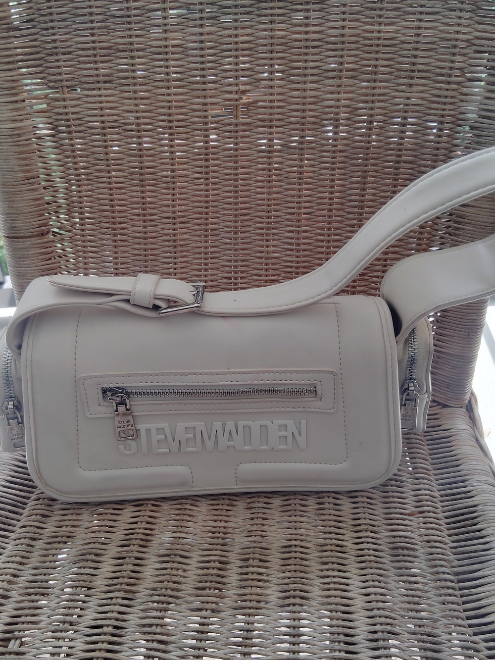 Steve Madden Cream Crossbody Bag for Men